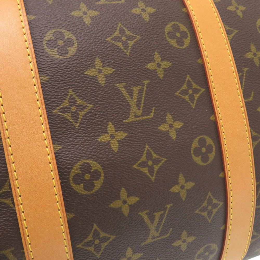 LOUIS VUITTON Authentic Brown Monogram Keepall 55 Boston Bag - Picture 8 of 10
